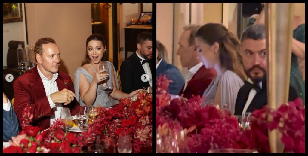 Артем Колюбаєв та Ельвіра Гаврилова на вечері, присвяченій презентації фільму «Портал сили». Фото — скриншоти з інстаграм-сторінки Гаврилової та відео з твіттер-сторінки журналіста The Hollywood Reporter Кріса Гарднера Артем Колюбаєв та Ельвіра Гаврилова на вечері, присвяченій презентації фільму «Портал сили». Фото — скриншоти з інстаграм-сторінки Гаврилової та відео з твіттер-сторінки журналіста The Hollywood Reporter Кріса Гарднера