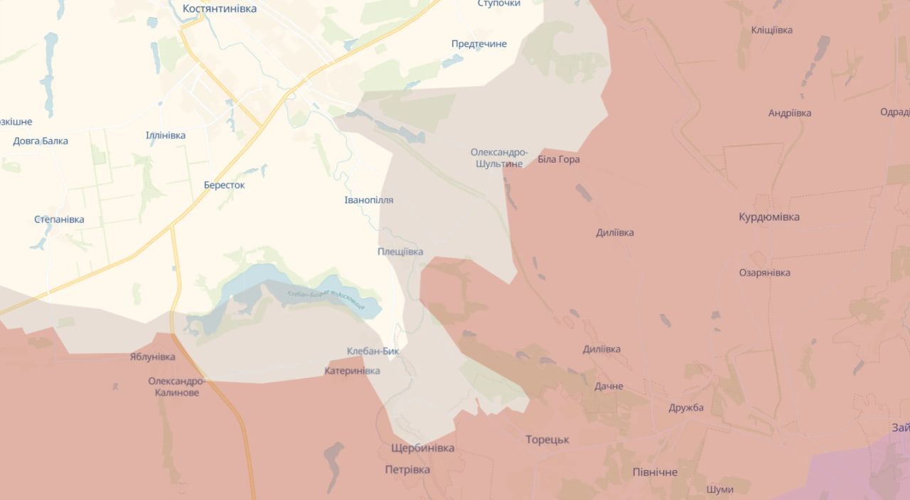 Продвижение врага на Донбассе