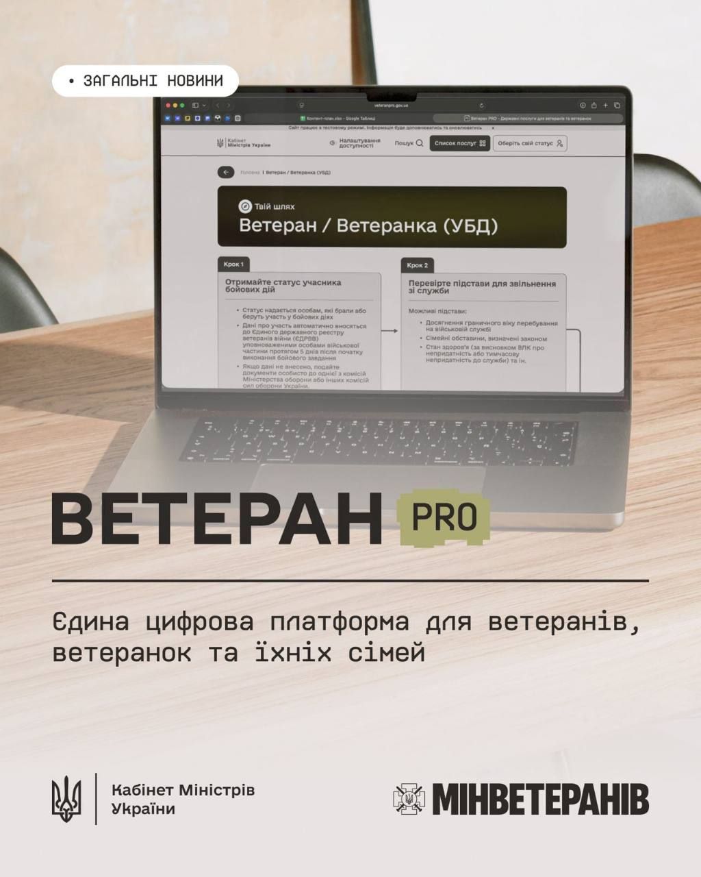 В Україні запрацював  Ветеран PRO — єдина цифрова платформа для ветеранів, ветеранок та їхніх родин 1
