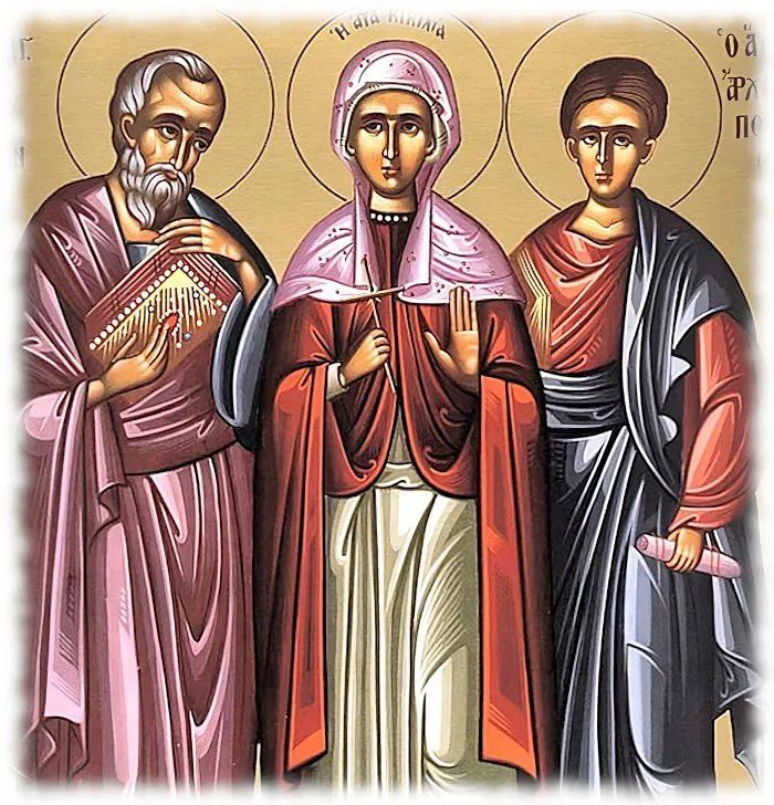 Апостольская троица служила Господу, проповедуя его веру