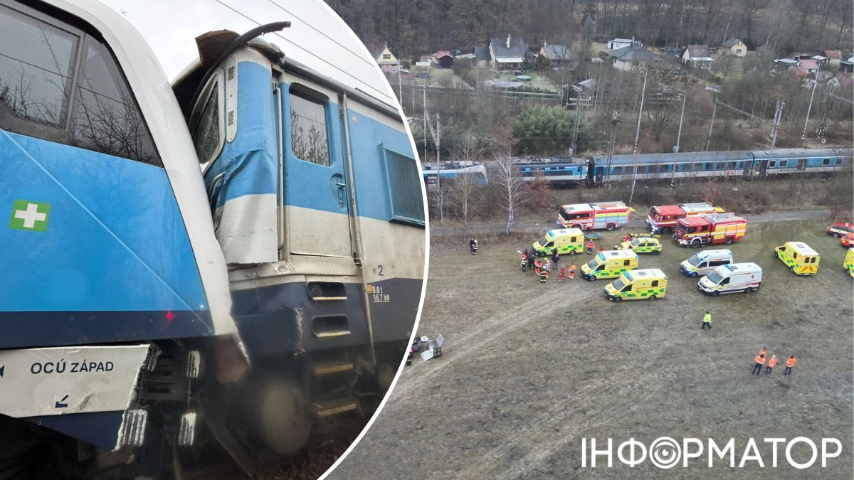 В Чехии столкнулись два пассажирских поезда: почти 50 пострадавших