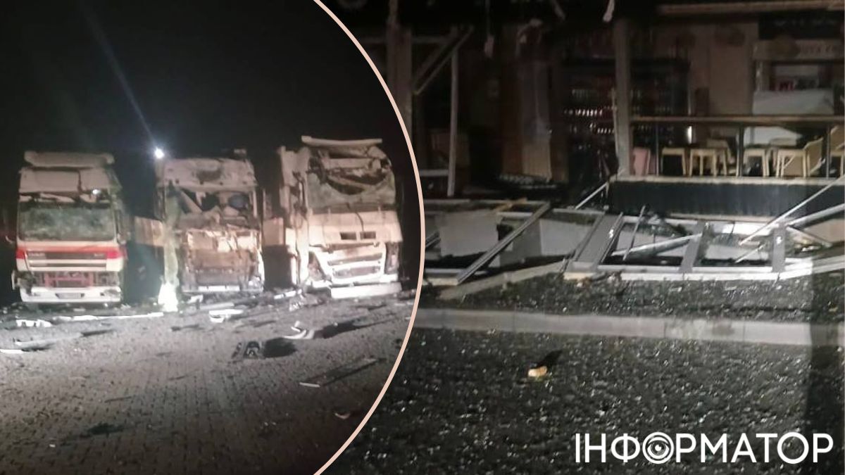 Росіяни дронами вдарили по Одещині: пошкоджені 11 вантажівок, є постраждалі 1