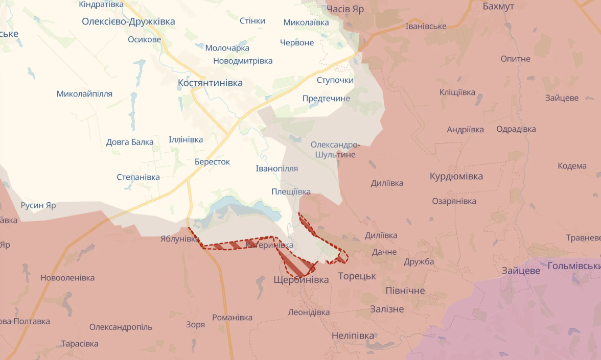 Російські війська просунулися на Донеччині та Запоріжжі - DeepState 1