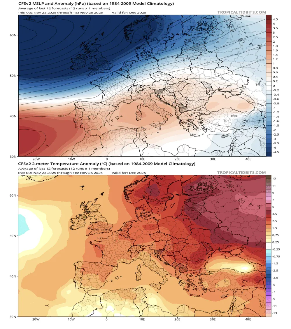 Грудень буде аномально теплим