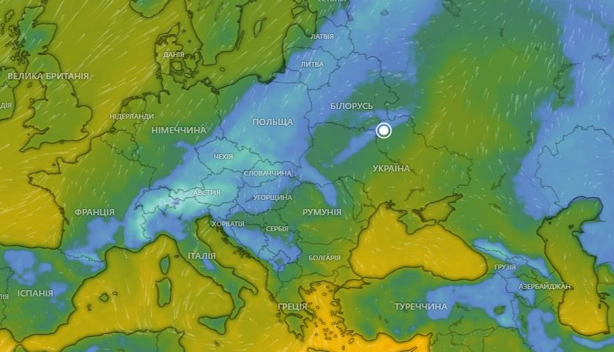 Так виглядає "магніт тепла" на карті Так виглядає "магніт тепла" на карті