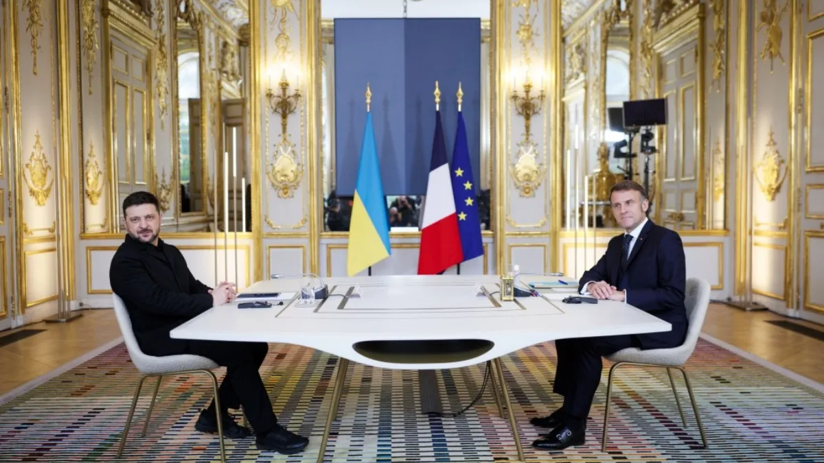 Владимир Зеленский, Эммануэль Макрон