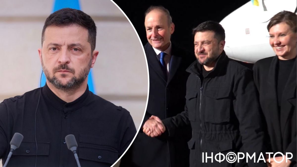Зеленський прибув до Ірландії з першим офіційним візитом