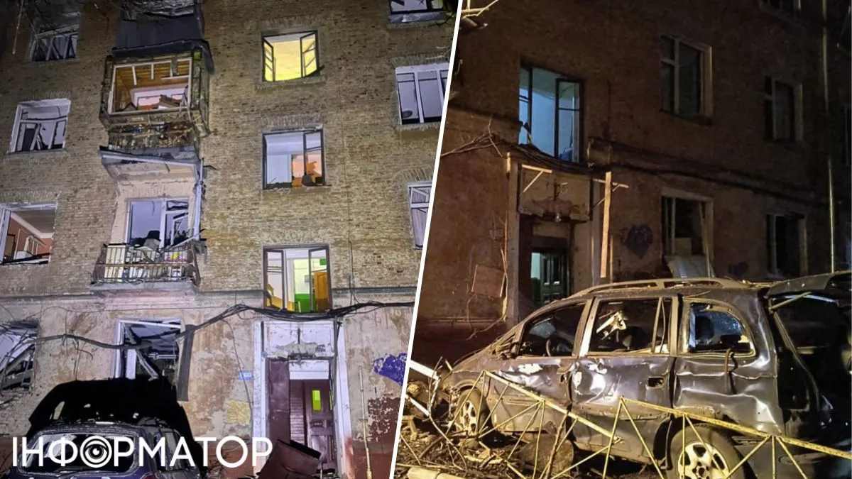 У Чернігові вночі вибух дрона РФ поранив трьох людей та пошкодив будинки