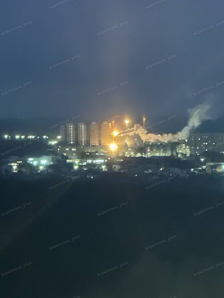 Пожежа в Чебоксарах після атаки Пожежа в Чебоксарах після атаки