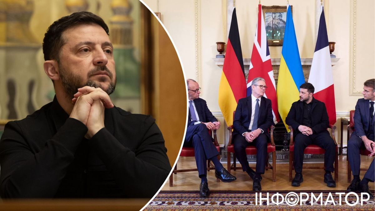 Зеленський, лідери України, Великої Британії, Німеччини та Франції