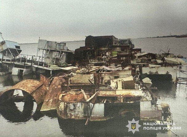 Списані військові кораблі. Фото: Нацполіція Списані військові кораблі. Фото: Нацполіція