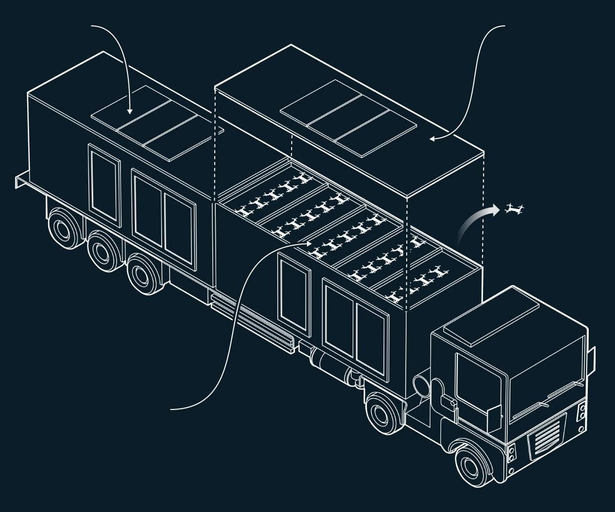 Так выглядело хранилище украинских дронов, атаковавших аэродромы РФ. Так выглядело хранилище украинских дронов, атаковавших аэродромы РФ.
