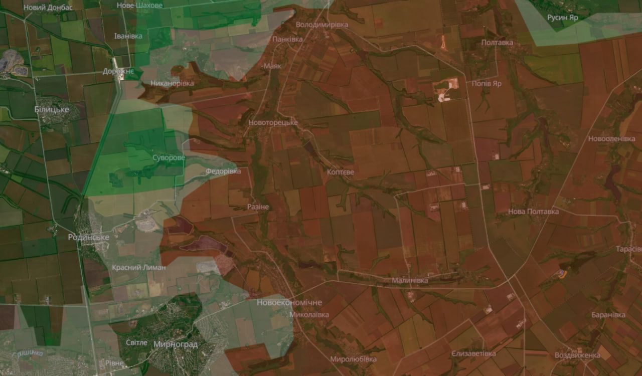 Карта боїв станом на 12 грудня. Дані: DeepState