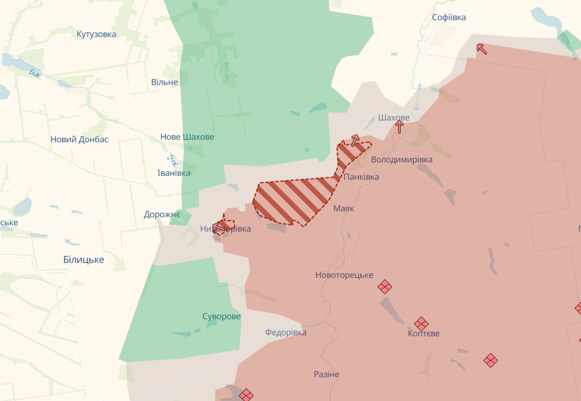 Оккупанты продвинулись на Донетчине и Запорожье - DeepState 1