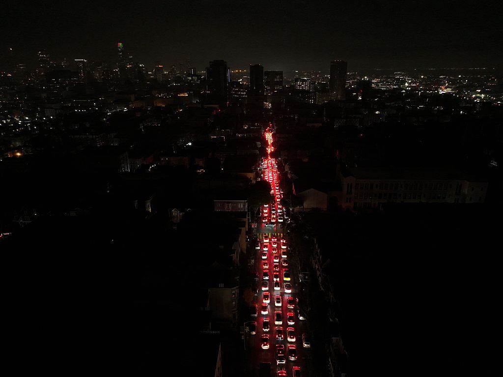 Блэкаут в Сан-Франциско 20 декабря. Фото - Getty images