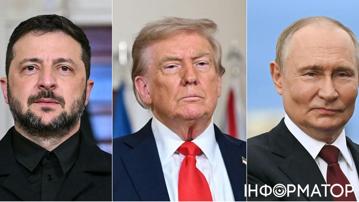 Владимир Зеленский, Владимир Путин, Дональд Трамп