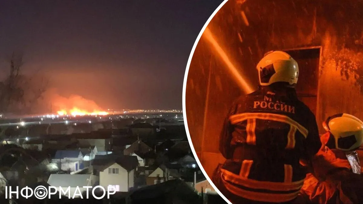 Дрони атакували порт Темрюк: палають резервуари з нафтопродуктами