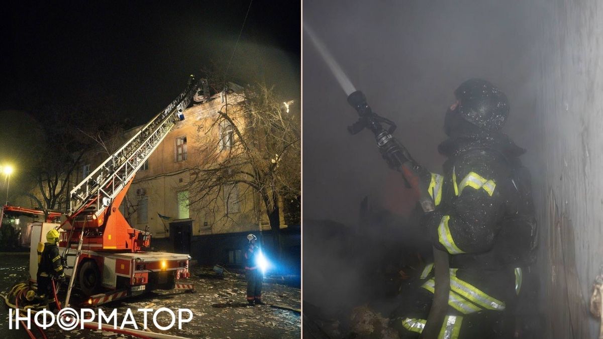 Одесса снова под вражеским огнем: беспилотники атаковали город, вспыхнул жилой дом и лицей.
