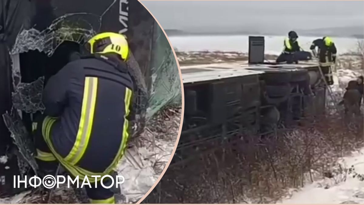 Сніговий шторм лютує Україні: на Прикарпатті перекинувся автобус, один загиблий, серед постраждалих - дитина