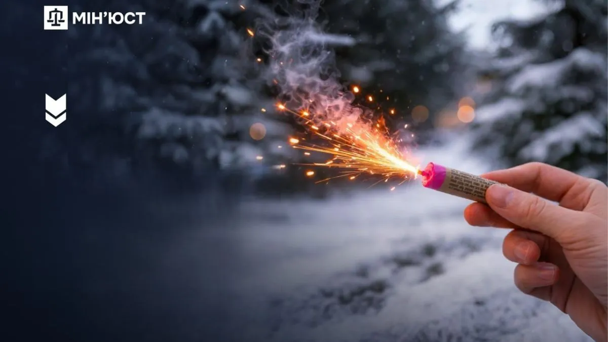 За фейерверки в Украине можно попасть в тюрьму, напомнили в Минюсте