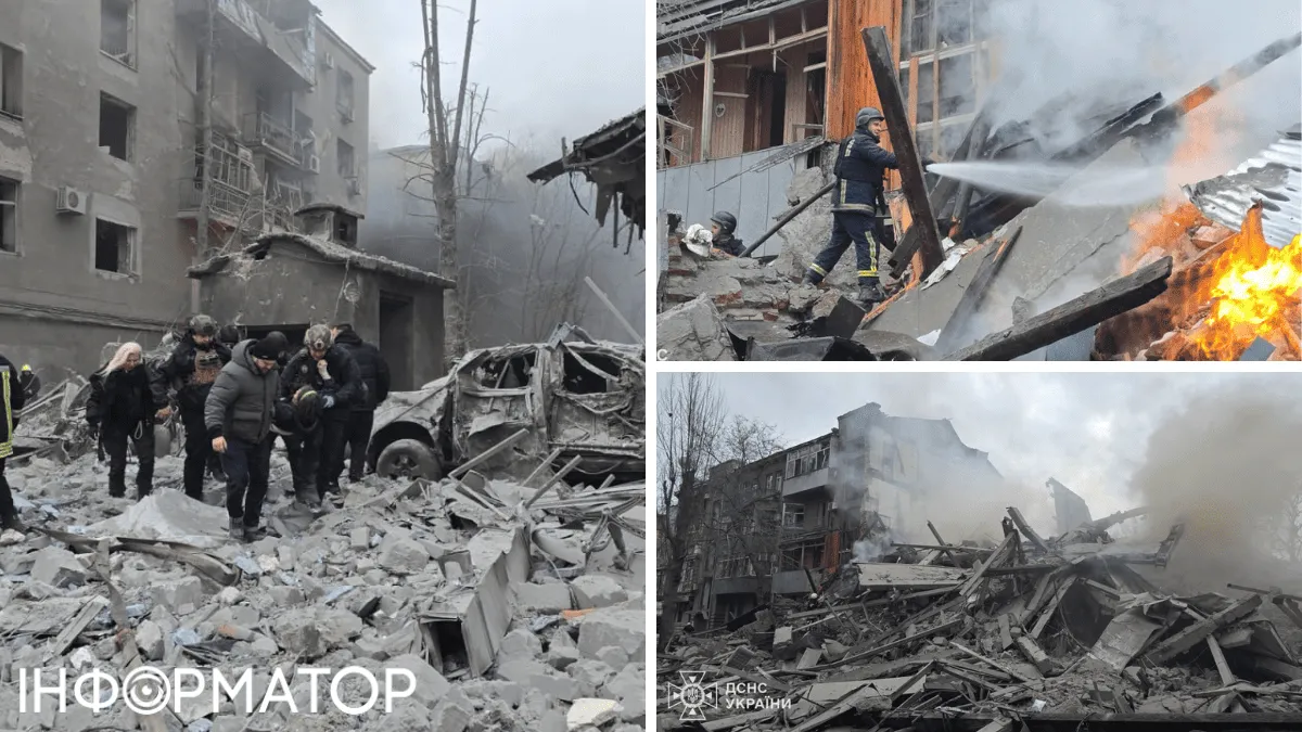 Росіяни вдарили балістикою по багатоповерхівці у центрі Харкова: багато постраждалих, серед них - немовля