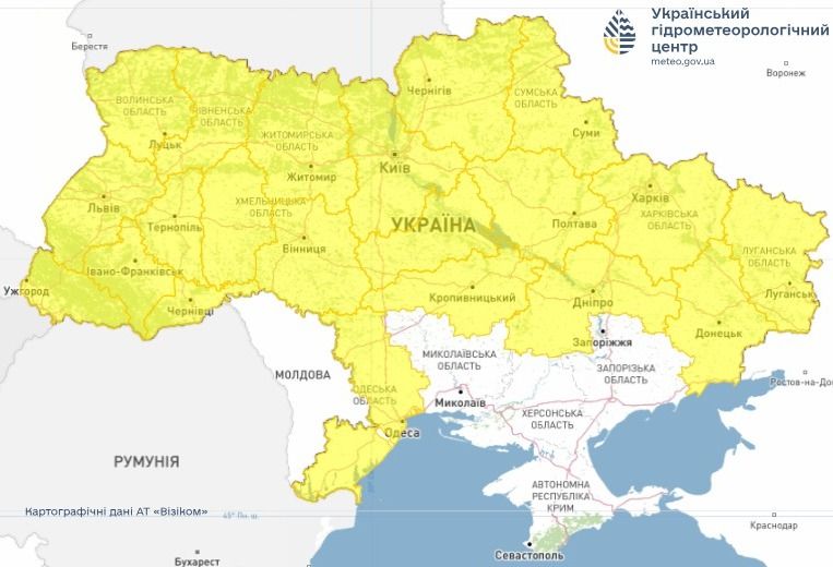 Объявлен предупреждение об опасных метеорологических явлениях Объявлен предупреждение об опасных метеорологических явлениях