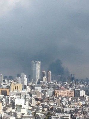 Землетрясение 2011 года привело к пожарам в Токио