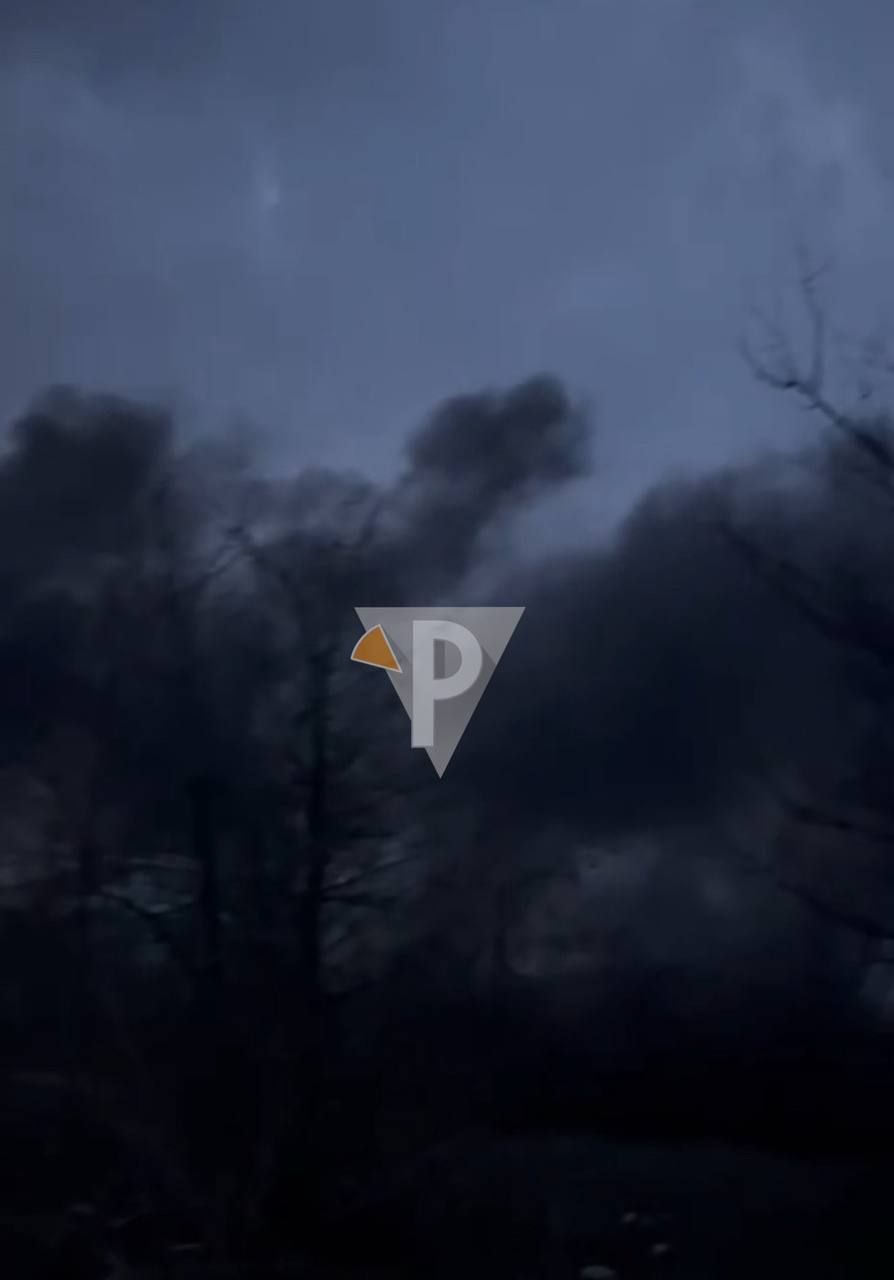 Чорний дим в епіцентрі атаки на місто