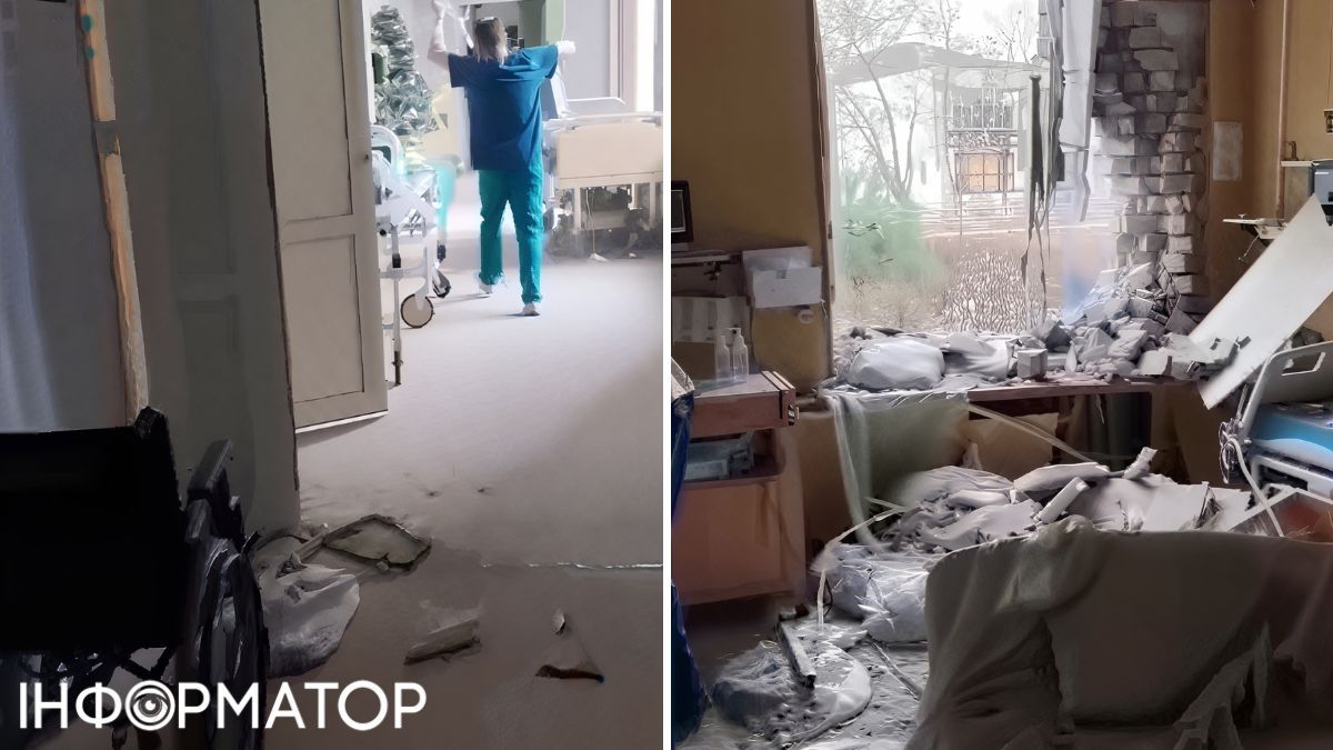 Росія вдарила по лікарні в Херсоні: поранені медпрацівниці та комунальник – відео наслідків