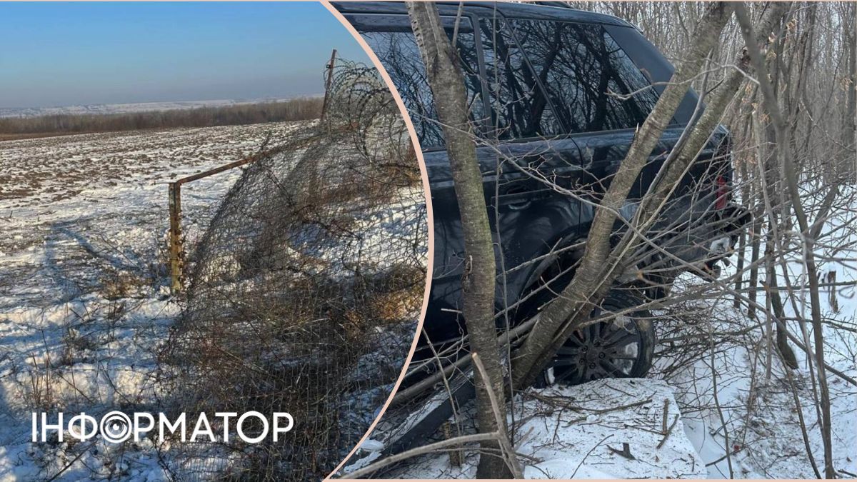 Ухилянти пішли на штурм кордону по-багатому: Range Rover застряг у дроті, прикордонник - поранений 1