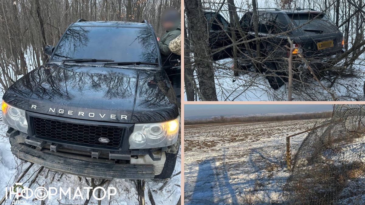 Уклонисты пошли на штурм границы по-богатому: Range Rover застрял в проволоке, пограничник – ранен