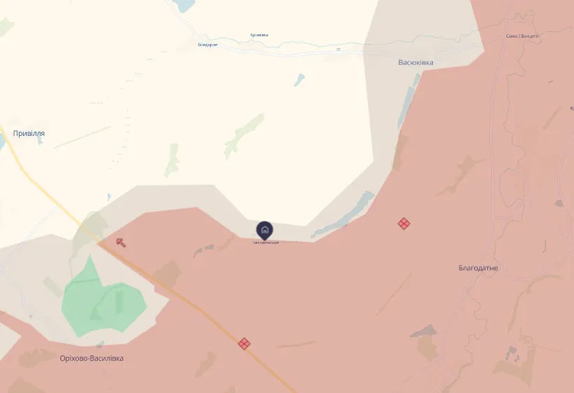 Просування ворога біля Залізнянського