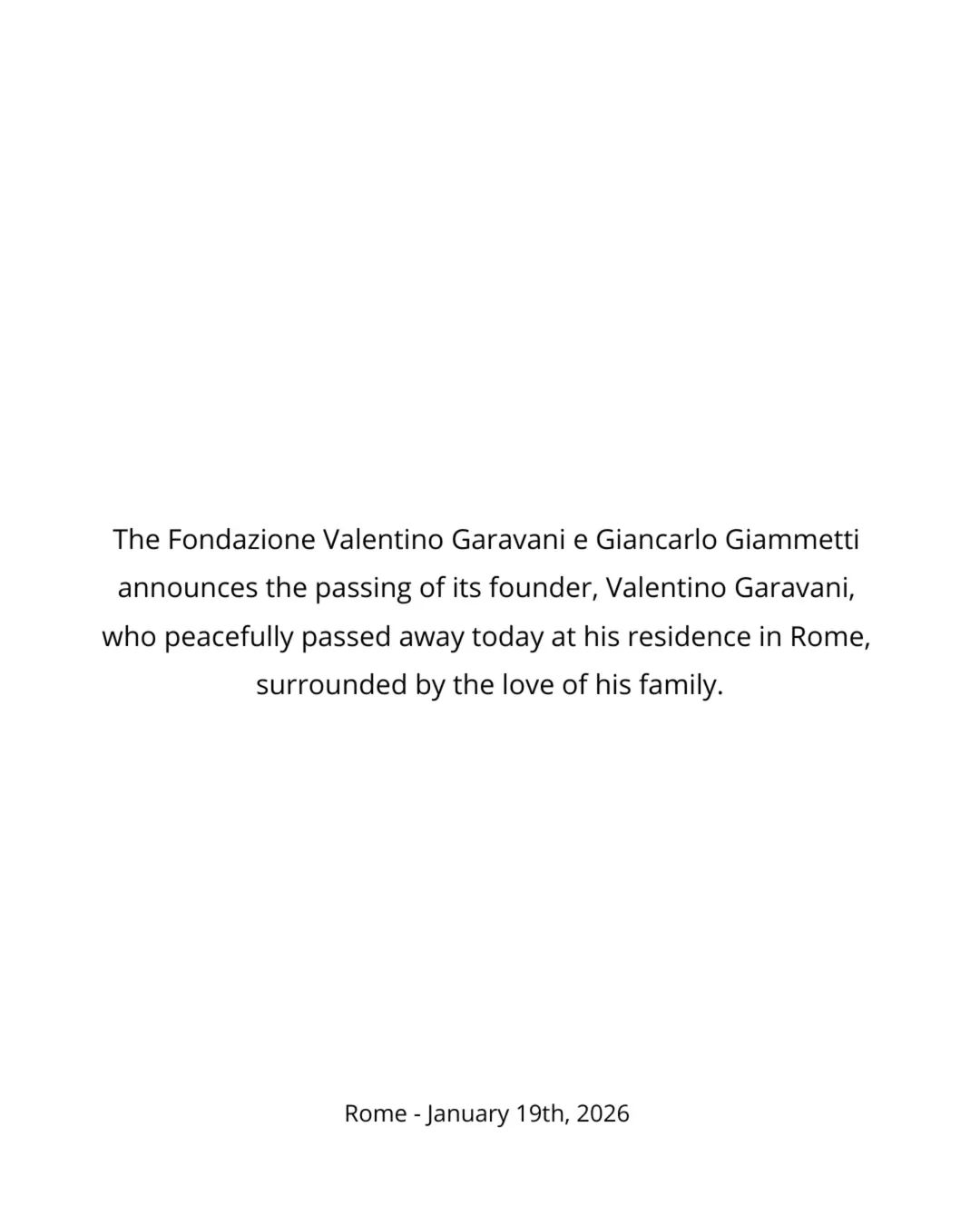 Ікона стилю пішла у вічність: помер великий модельєр Валентино Гаравані 1