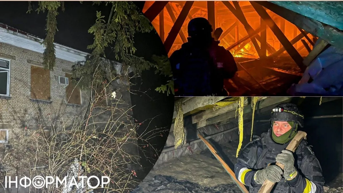 В Харьковской области дрон атаковал админздание, произошел пожар