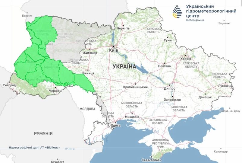 Попередження про льодові явища – прогноз погоди на 31 січня 1