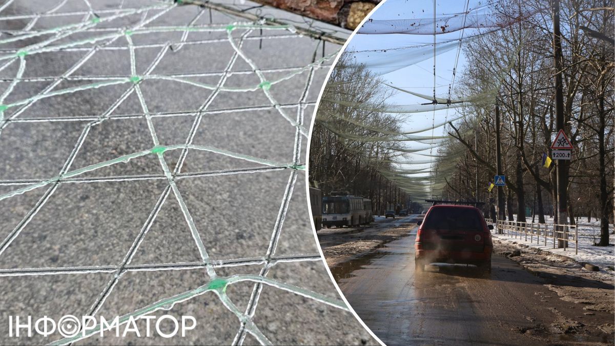 На трасі М-14 поблизу Херсона обмежили рух - пошкоджені антидронові сітки