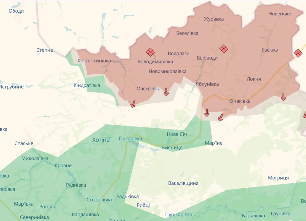 Россия усиливает группировку на Сумщине и пытается прорваться в лесы - УП 1