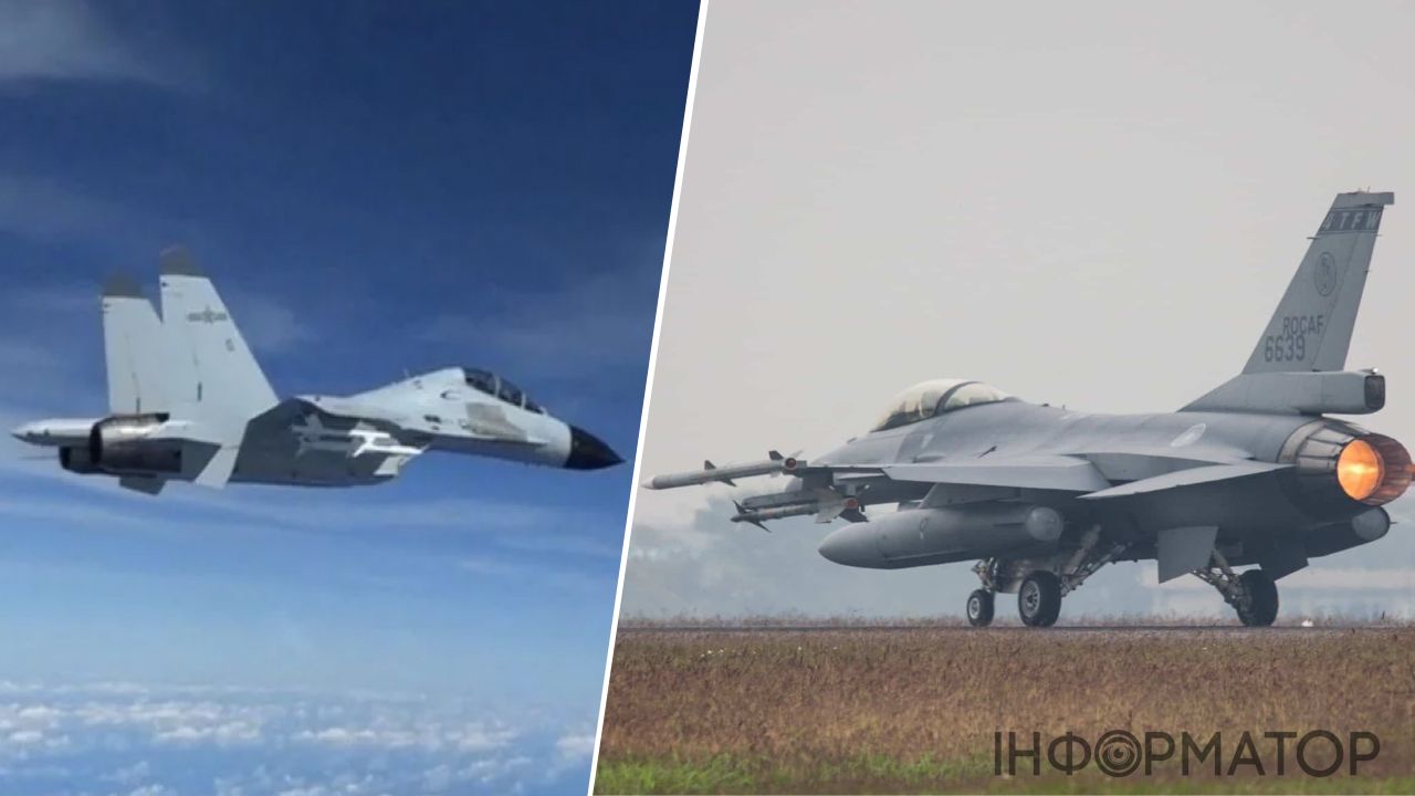 Винищувачі J-16, F-16