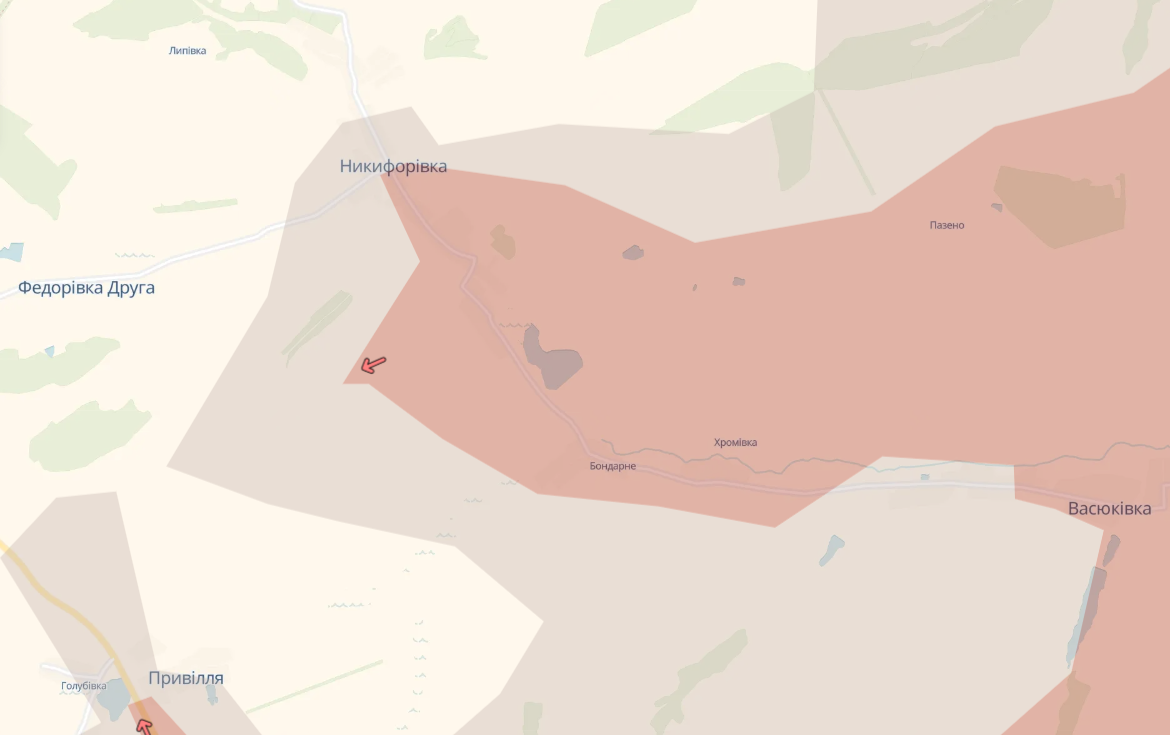 Российские войска захватили село Бондарное в Донецкой области - DeepState 1