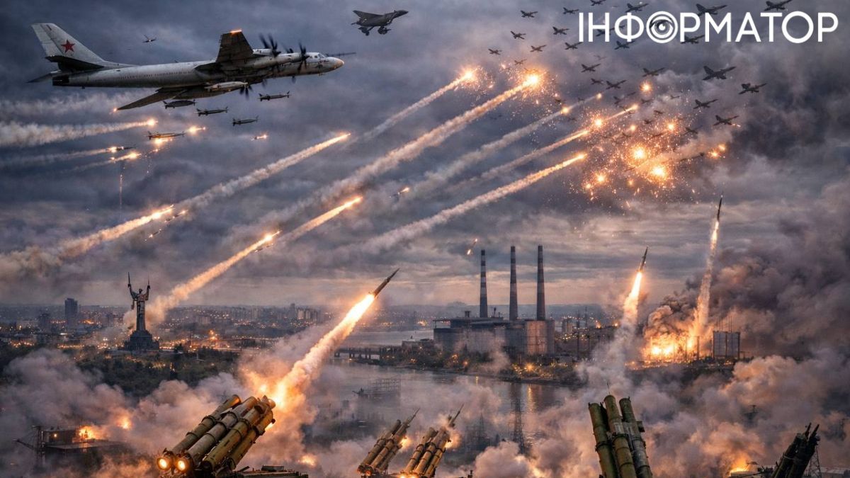 Обстріл з боку РФ, ППО України здбиває цілі