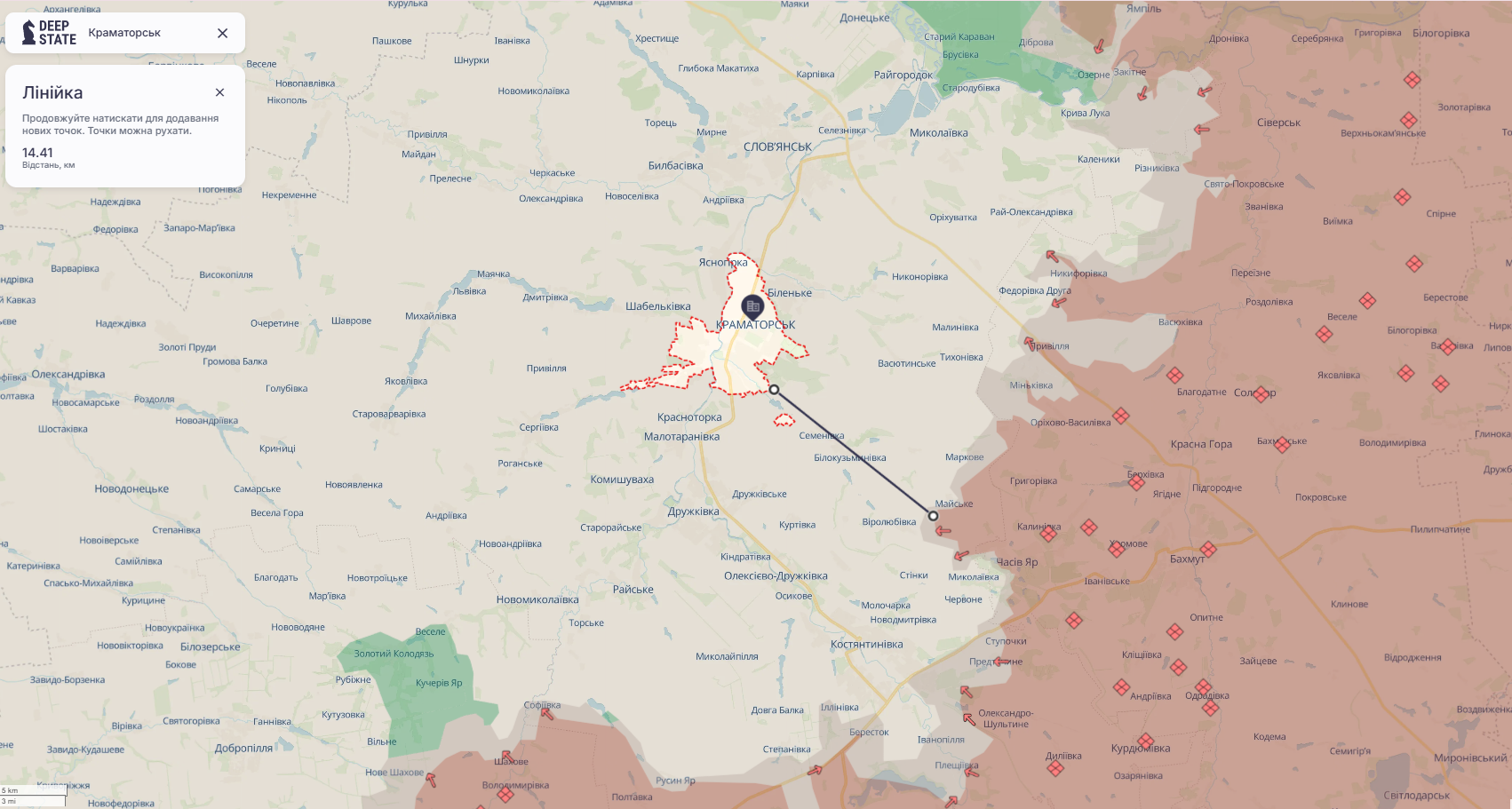 Ситуація навколо Краматорська Ситуація навколо Краматорська