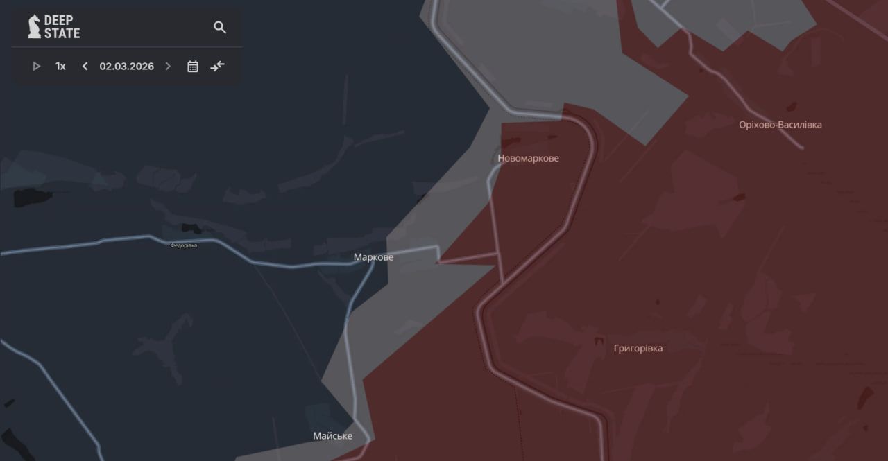 Просування ворога біля населеного пункту Маркове населений пункт Маркове