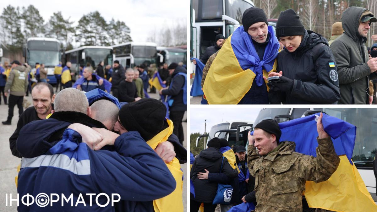 Додому з російського полону повернулися ще 300 військових та двоє цивільних