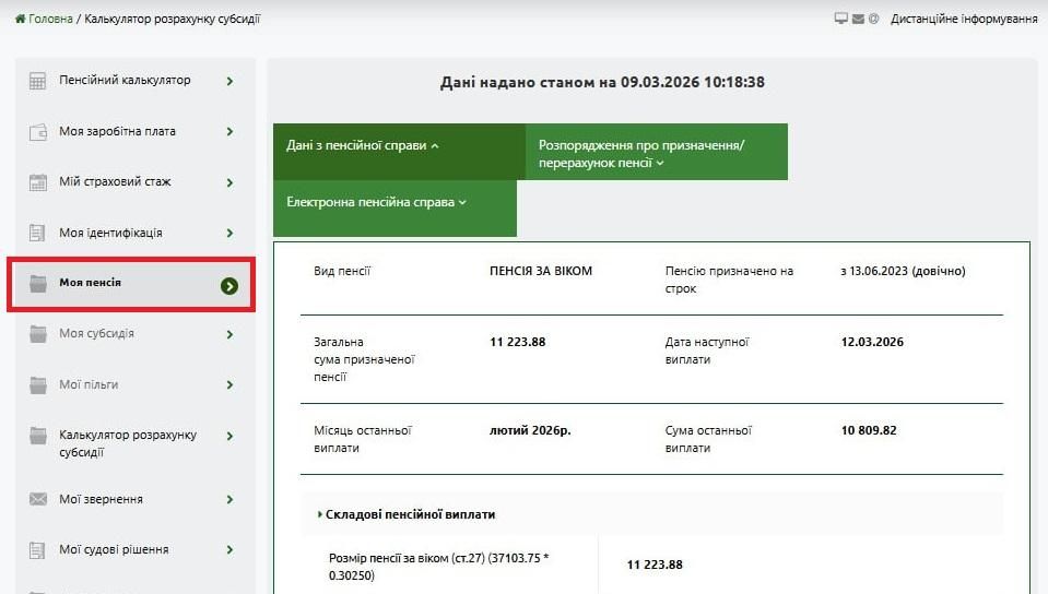 Розмір проіндексованої пенсії можна дізнатися на вебпорталі ПФУ 3