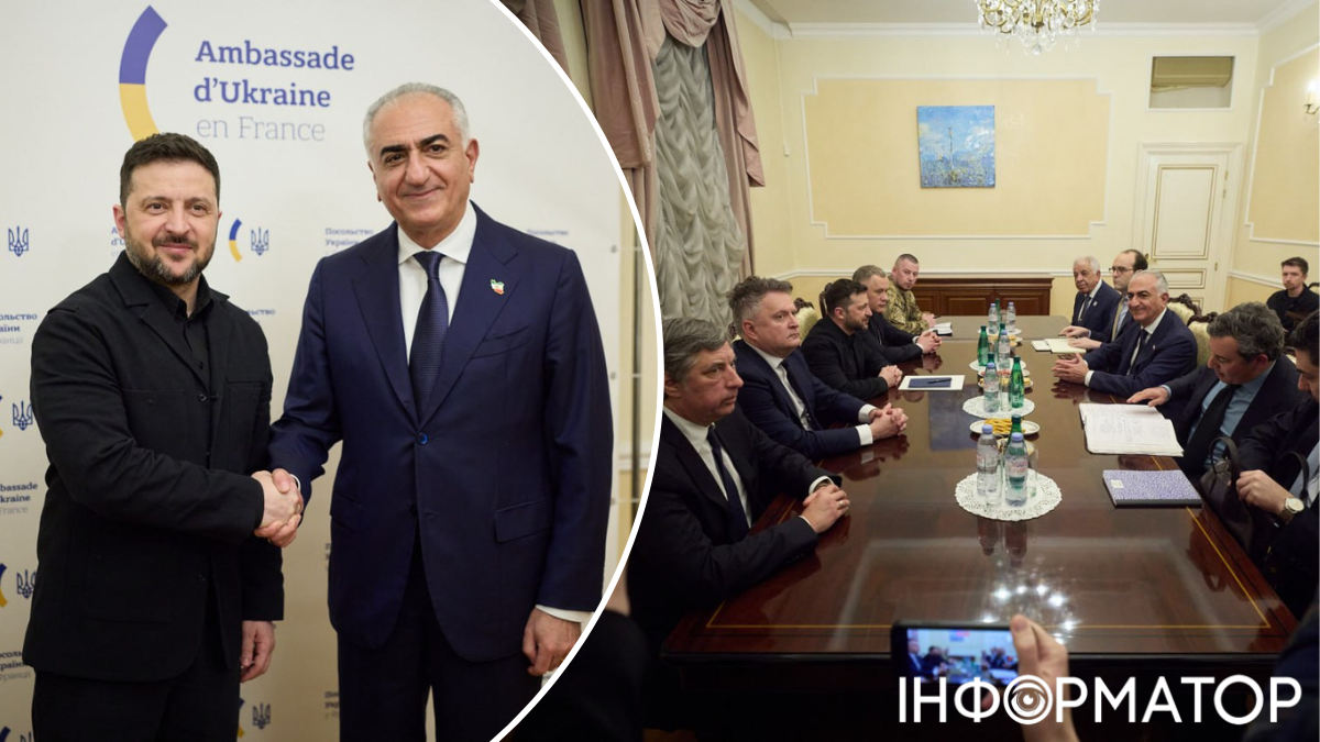 Зеленський зустрівся зі спадкоємним принцом Ірану: говорили віч-на-віч