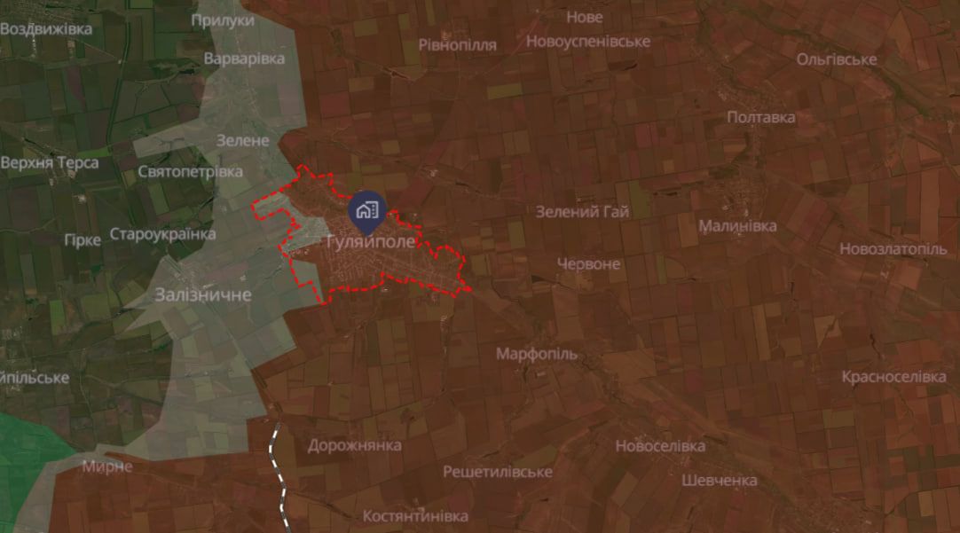 Орієнтовна карта бойових дій від DeepState станом на 18 березня