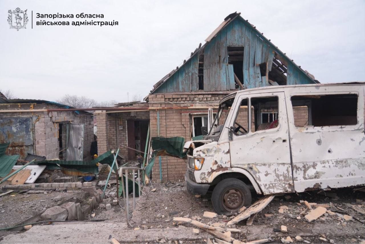Последствия атаки в Запорожской области 21 марта. Фото - ЗОВА Последствия атаки в Запорожской области 21 марта. Фото - ЗОВА