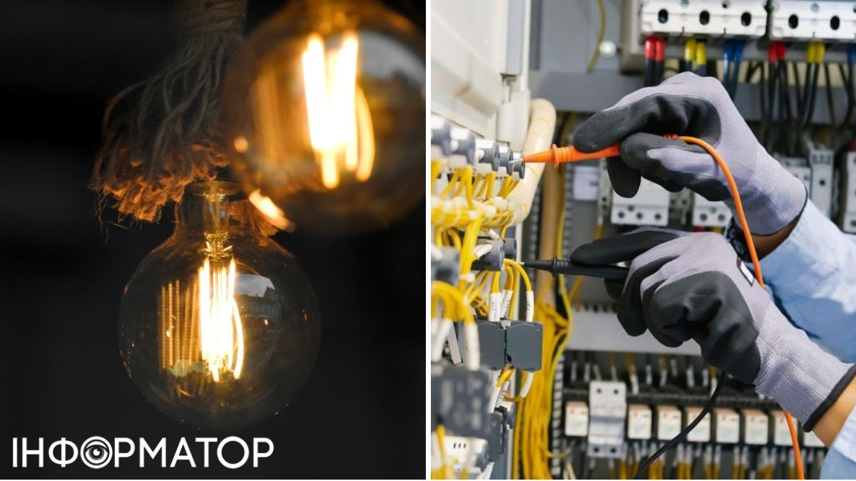 Лампочка, електрики. Фото: pexels, колаж: Інформатор