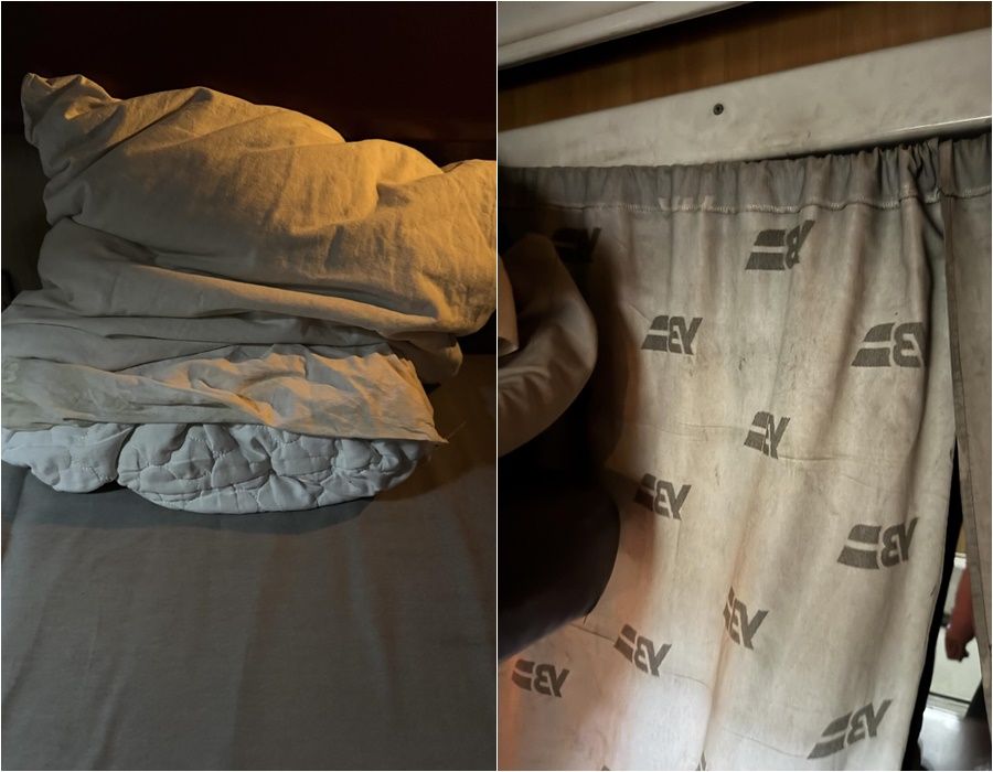 Брудний купейний вагон Укрзалізниця 1