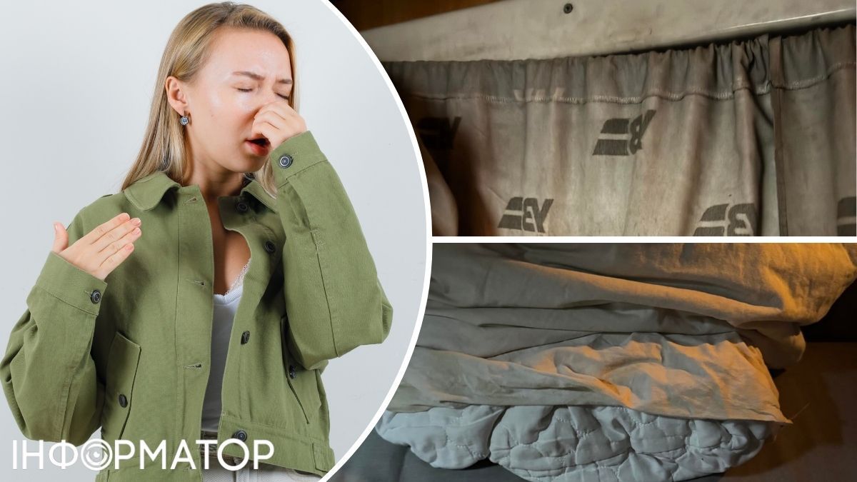 Жінка їхала у купейному вагоні потягу Київ–Івано-Франківськ з брудною постіллю і дірою в туалеті: що кажуть в Укрзалізниці